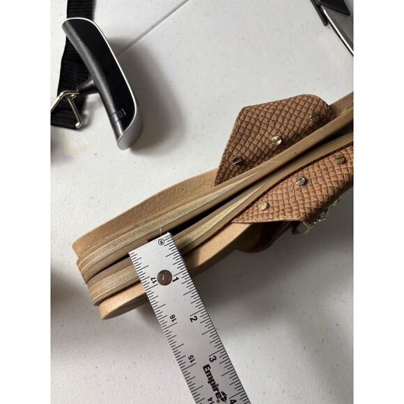 Dr. Scholl's Buckle Slide Sandal Originalist Honey Snake Sz 6 - Picture 8 of 14